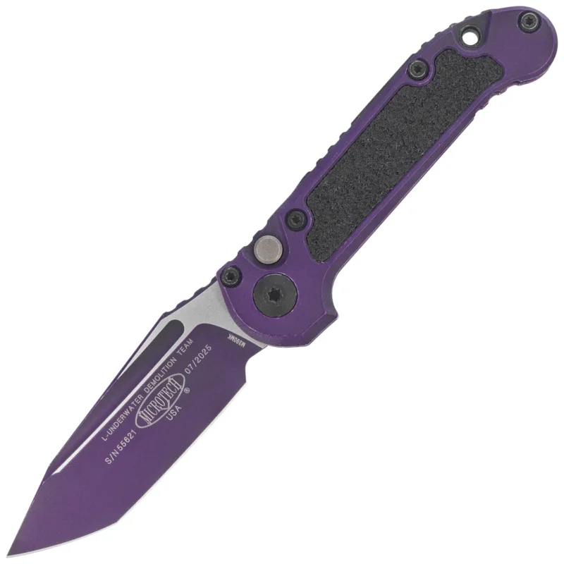 Okazja Microtech LUDT Gen III T/E Knife Weathered Purple Aluminum, Weathered Purple M390MK by Tony Marfione (1136-1WPU)