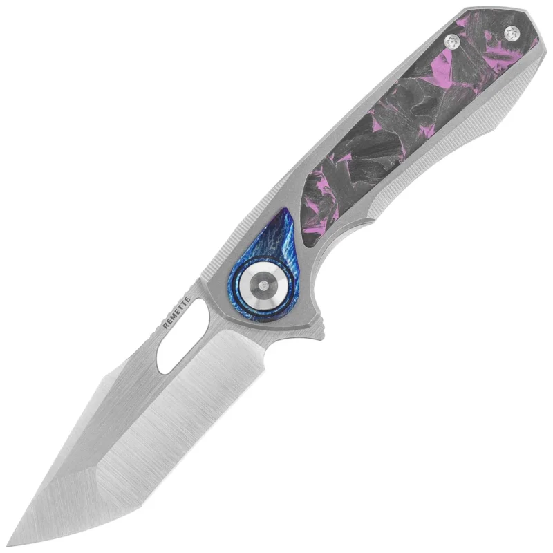 Remette RT-Saker Falcon Knife Gray Titanium/Carbon Fiber, Manual Fine Grinding Satin S45VN (ASTP-3) Kup online
