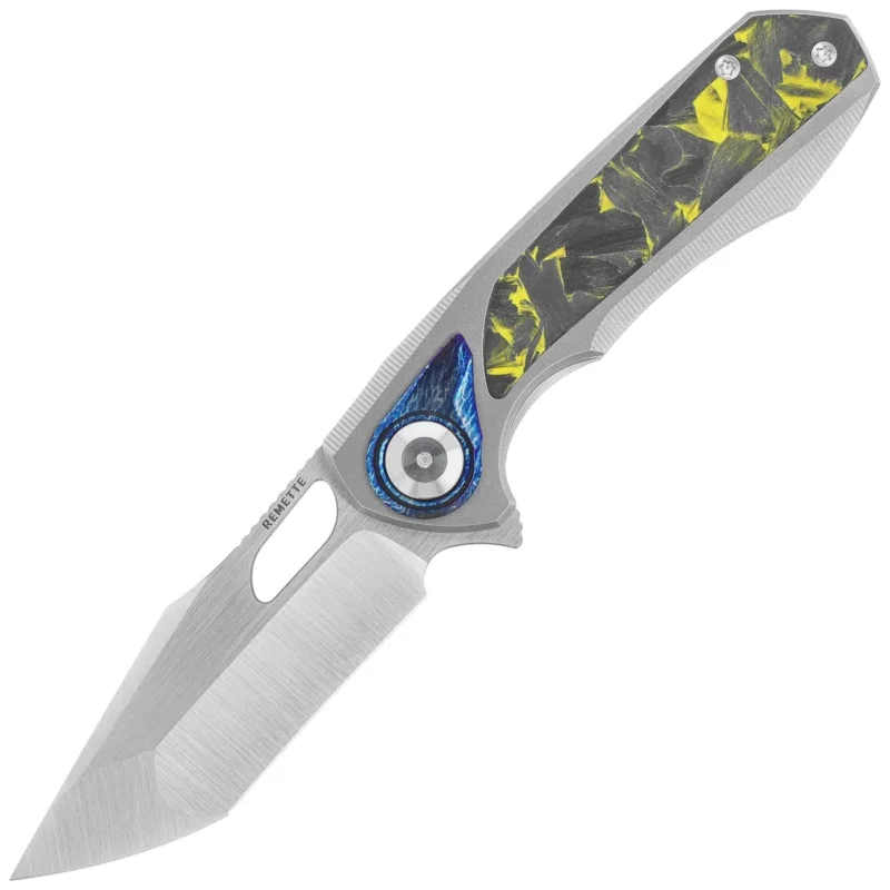 Remette RT-Saker Falcon Knife Gray Titanium/Carbon Fiber, Manual Fine Grinding Satin S45VN (ASTP-2) Do wyczerpania zapasów