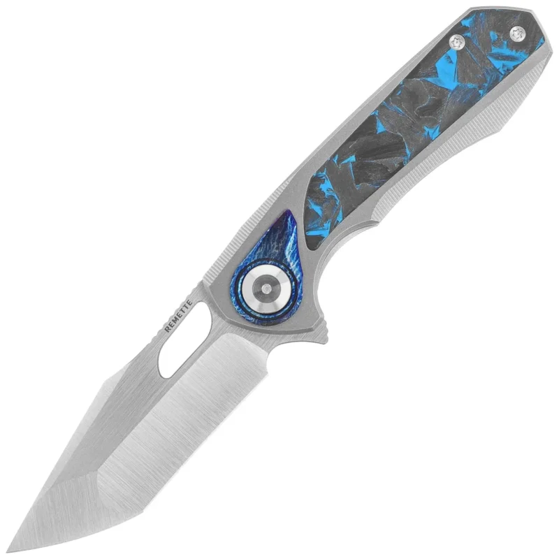 Remette RT-Saker Falcon Gray Titanium/Carbon Fiber, Manual Fine Grinding Satin S45VN (ASTP-1) Bezpieczna płatność