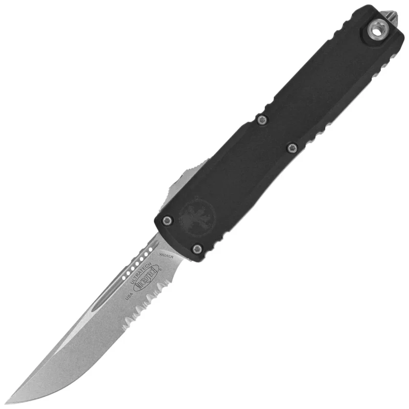 Nóż automatyczny OTF Microtech Ultratech Gen III ZBP S/E Black Aluminium, Stonewashed P/S M390MK by Tony Marfione (1121-11) Ekspresowa dostawa