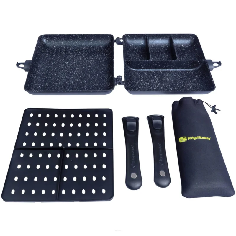 Zestaw Do Gotowania Na Parze RidgeMonkey Connect Combi & Steamer XXL Granite Edition Bezpieczne zakupy