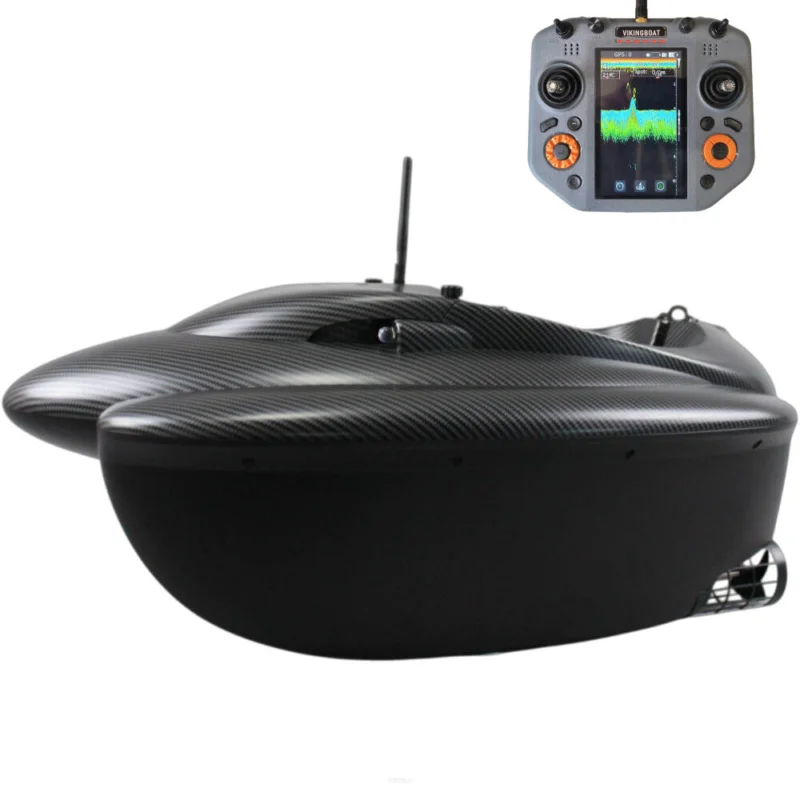 Łódka Zanętowa Viking Boat RS Mini Pro Carbon All In One GPS + Echosonda + Rozrzutnik Ostatnia szansa