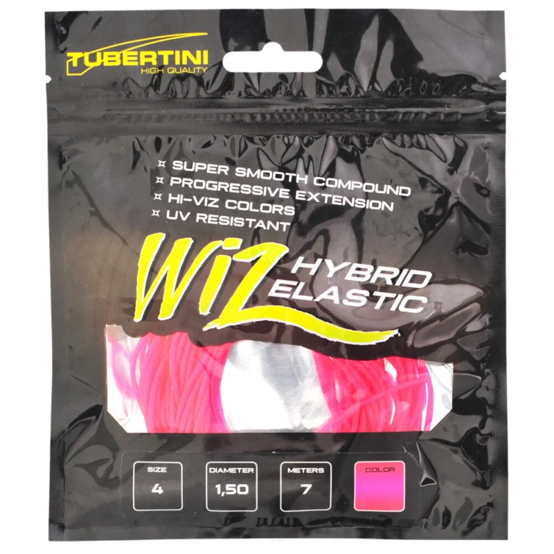 Tani Guma Do Tyczki Tubertini Wiz Hybrid Elastic 1,50mm Fluo Różowa 7,00m