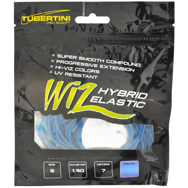 Bestseller Guma Do Tyczki Tubertini Wiz Hybrid Elastic 1,90mm Fluo Niebieska 7m
