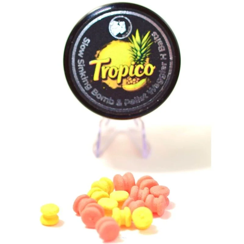 Wafters Bison Tropico Slow Sinking Bomb & Pellet Waggler H Baits 25ml Obniżka ceny