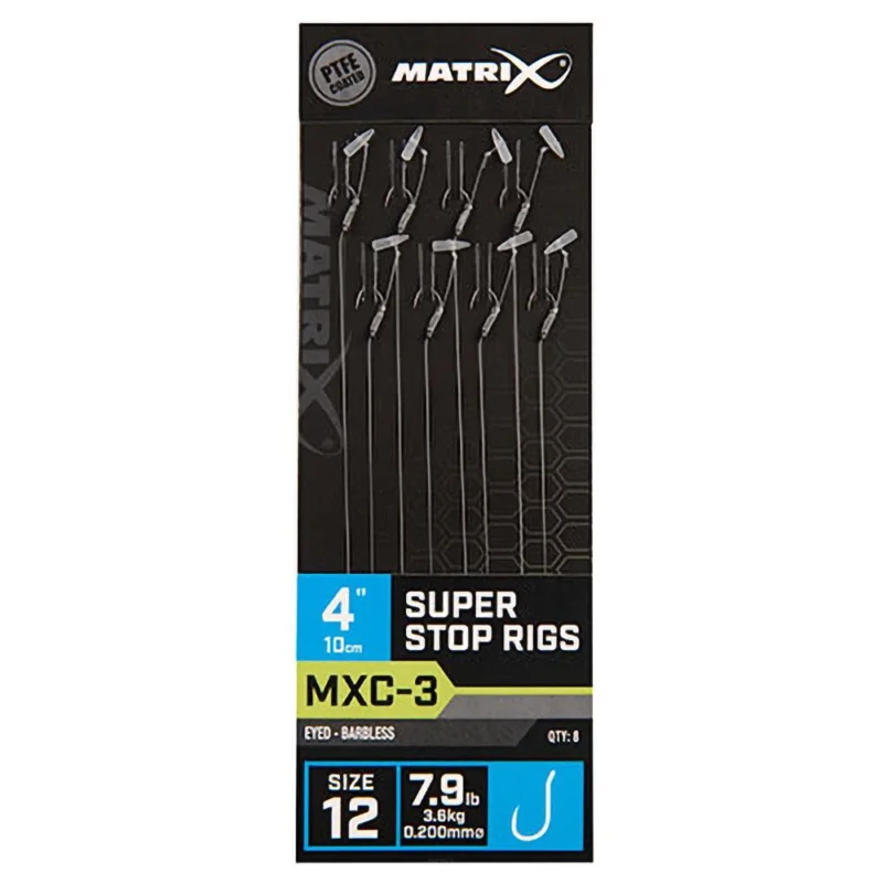 Nowość Przypony Matrix MXC-3 Super Stop Rigs 4" 10cm - 12