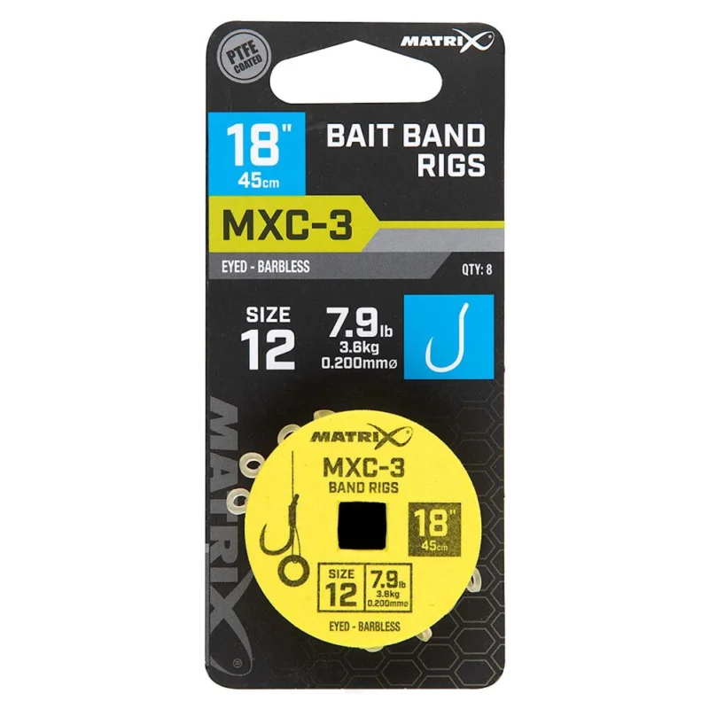 Przypony Matrix MXC-3 Bait Band Rigs 18" 45cm - 12 Premium