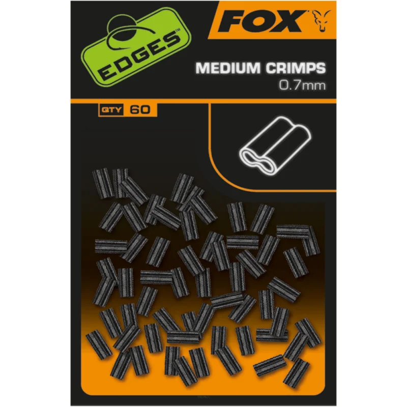 Zaciski Fox Edges Crimps Medium 0,7mm (60szt.) Rabat