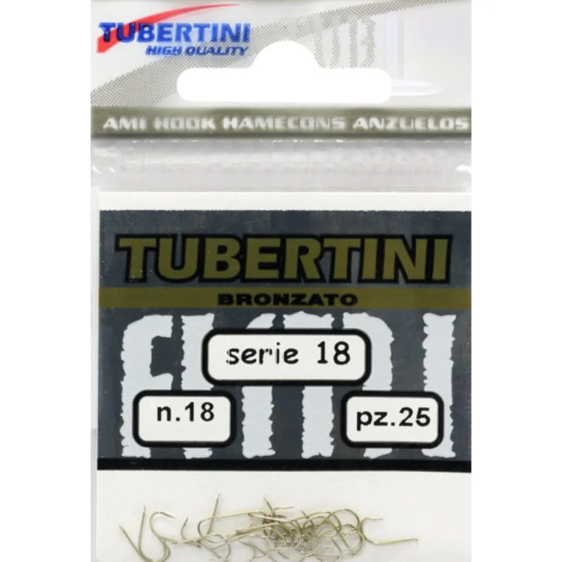 Haczyki Tubertini Serie 18 Bronzato Barbed - 22 (25 szt.) Hit cenowy