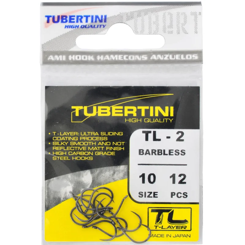 Haczyki Tubertini Serie TL-2 Barbless - 14 (12 szt.) Tylko do końca tygodnia