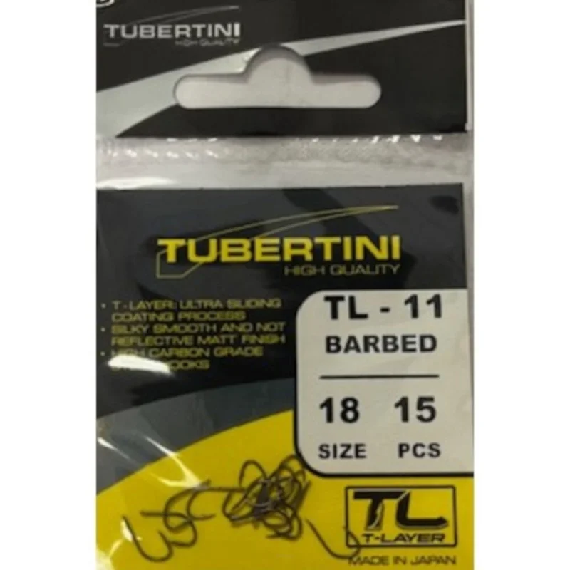 Haczyki Tubertini Serie TL-11 Barbed - 18 (15 szt.) Do wyczerpania zapasów