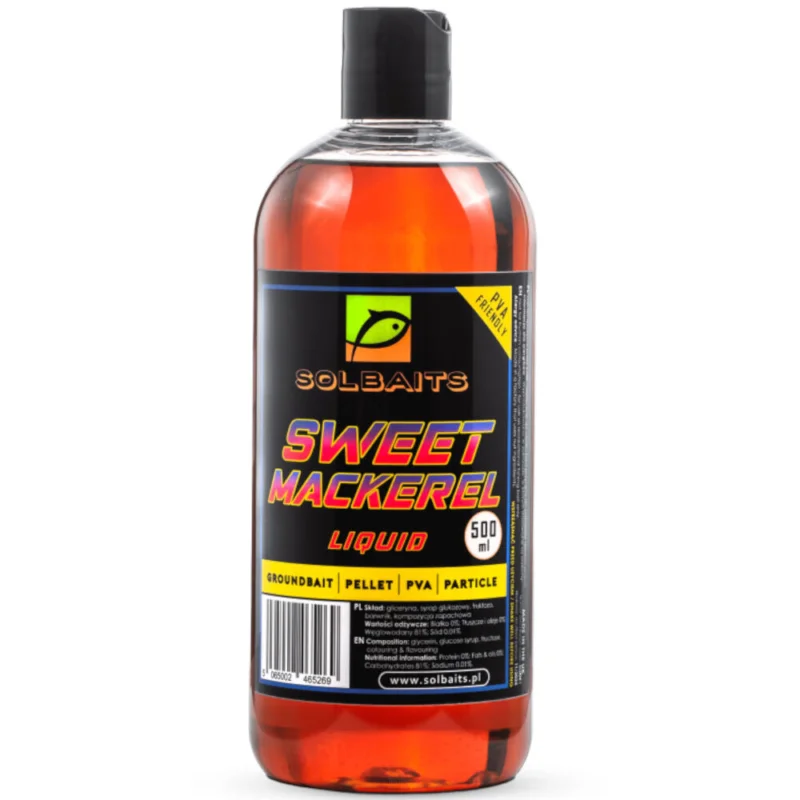 Sprawdź teraz Liquid Solbaits Sweet Mackerel 500ml