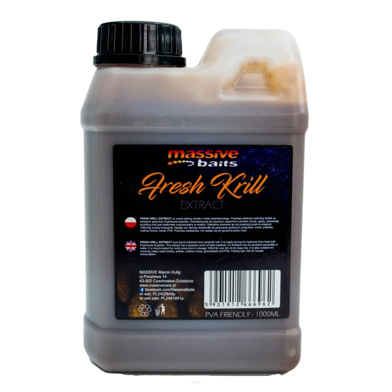 Obniżka ceny Liquid Massive Baits Fresh Krill Extract 1l