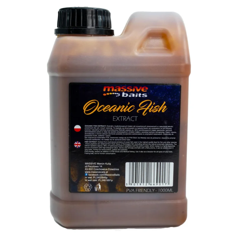 Liquid Massive Baits Oceanic Fish Extract 1000ml Zniżka