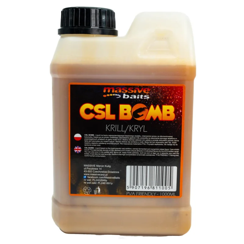 Liquid Massive Baits CSL Boomb Krill 1l Premium