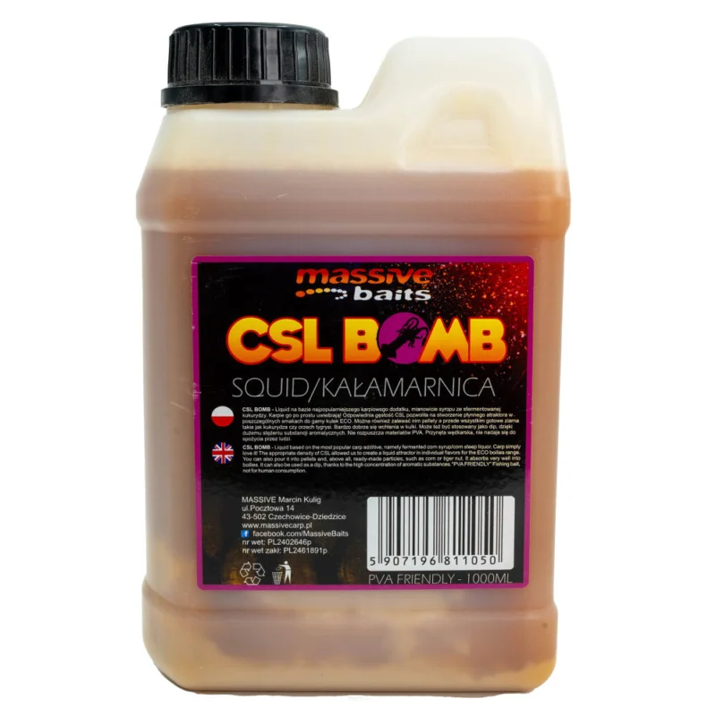 Liquid Massive Baits CSL Boomb Squid 1l Popularny