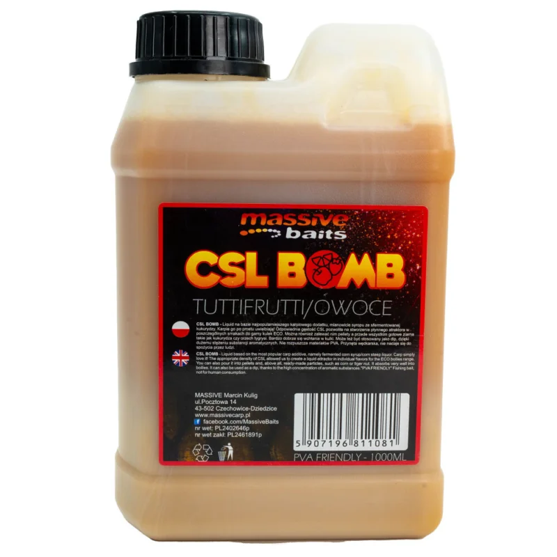 Liquid Massive Baits CSL Boomb Tuttifrutti 1l Najlepsza cena
