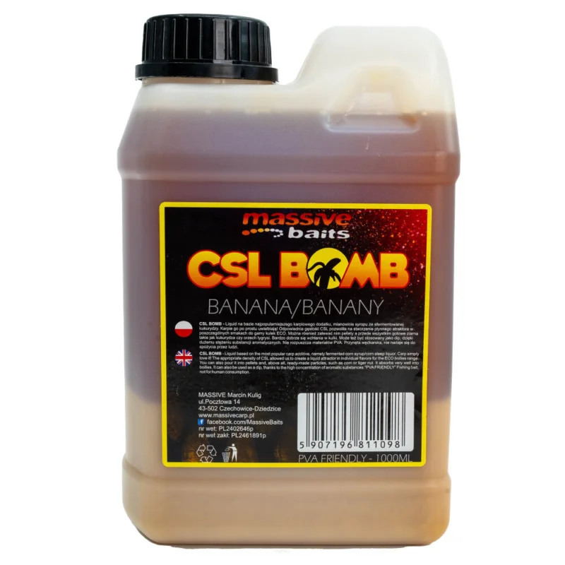 Liquid Massive Baits CSL Boomb Banana 1l Oferta