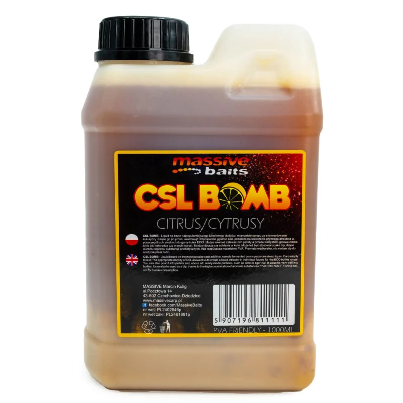 Liquid Massive Baits CSL Boomb Citrus 1l Najlepsza cena