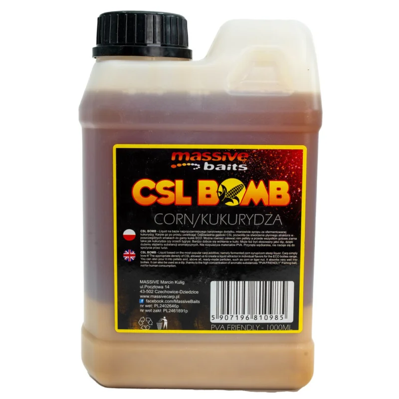 Do wyczerpania zapasów Liquid Massive Baits CSL Boomb Scopex 1l