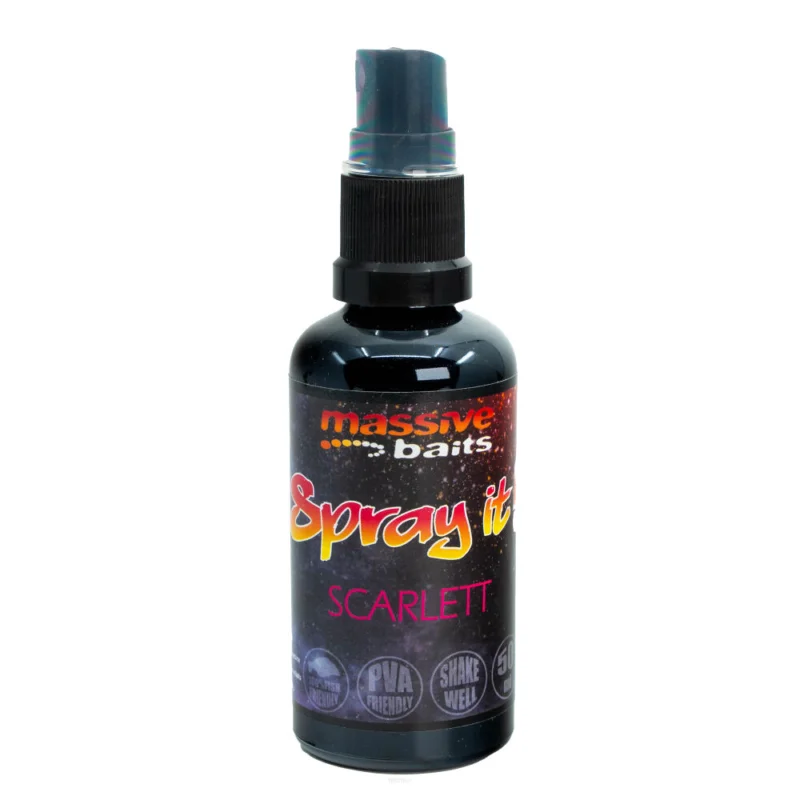 Do wyczerpania zapasów Spray Massive Baits SprayIT Scarlett 50ml
