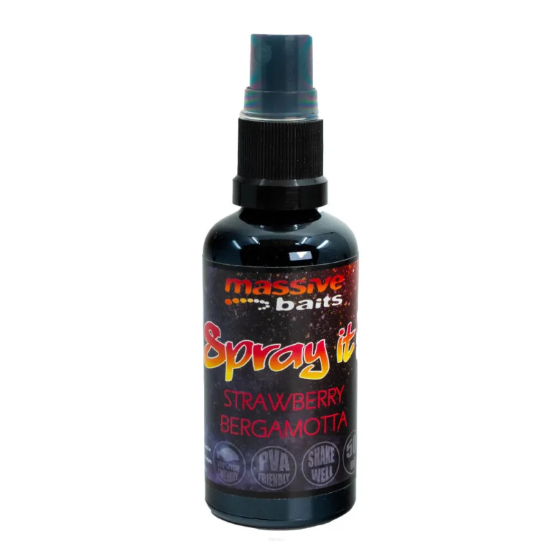 Spray Massive Baits SprayIT Strawberry Bergamotta 50ml Tylko dziś