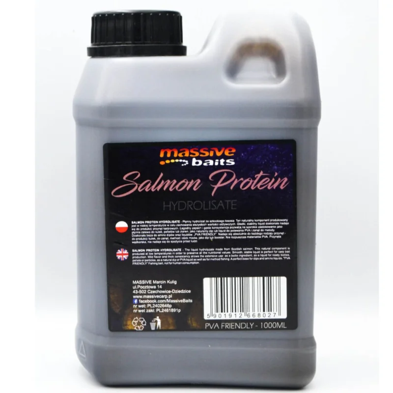 Liquid Massive Baits Salmon Protein Hydrolisate 1l Wybór klientów