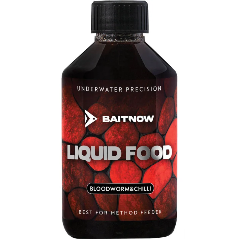 Liquid BaitNow Method Feeder Liquid Food Bloodworm & Chilli 250ml Cena promocyjna