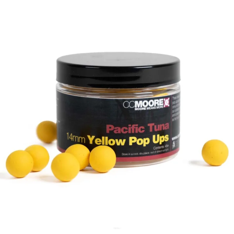 Tani Kulki CC Moore Yellow Pop Ups Pacific Tuna 14mm