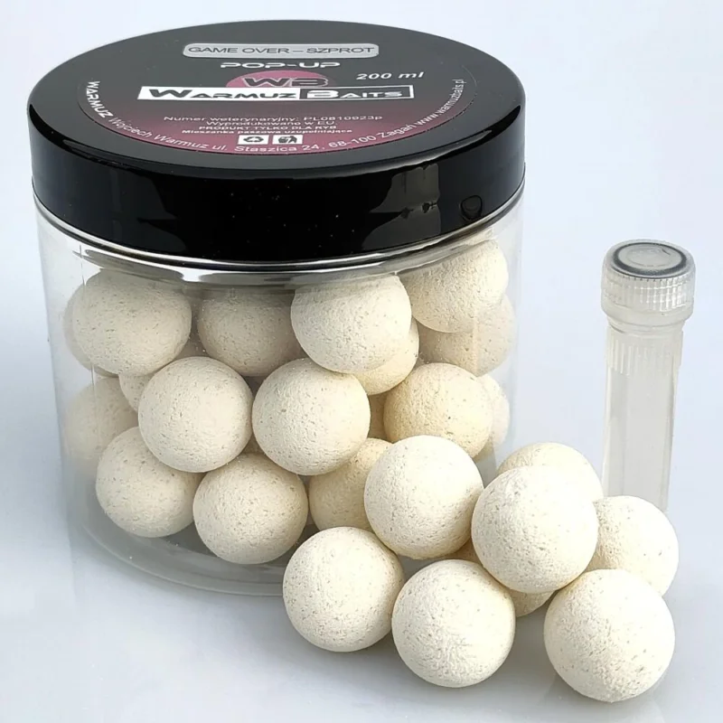 Zamów dziś Kulki Warmuz Baits Pop Up Game Over Szprot 15mm + Dopalacz