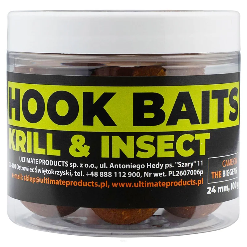 Kulki Ultimate Products Krill Insects Hookbaits 24mm Bezpieczna płatność