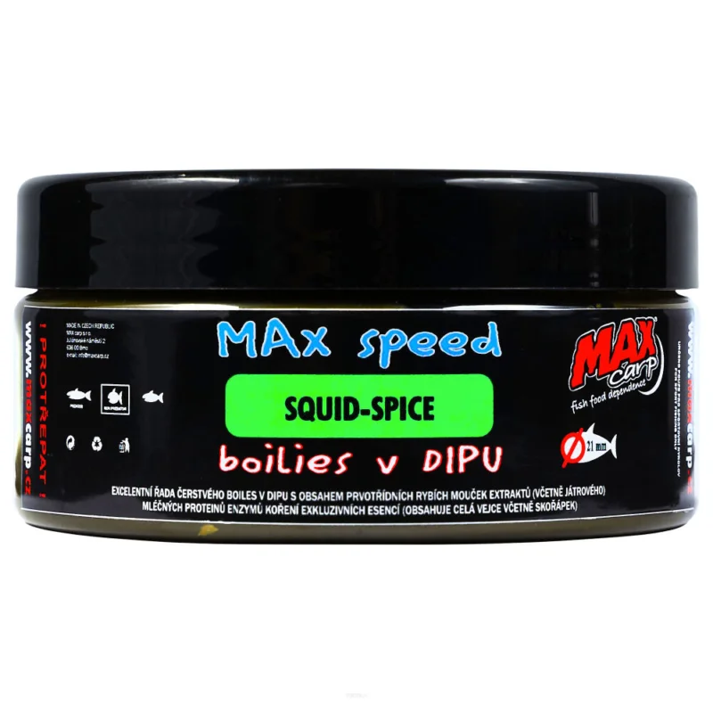 Nowość Kulki Haczykowe Max Carp LIMITED EDITION W Dipie Squid Spice 21mm