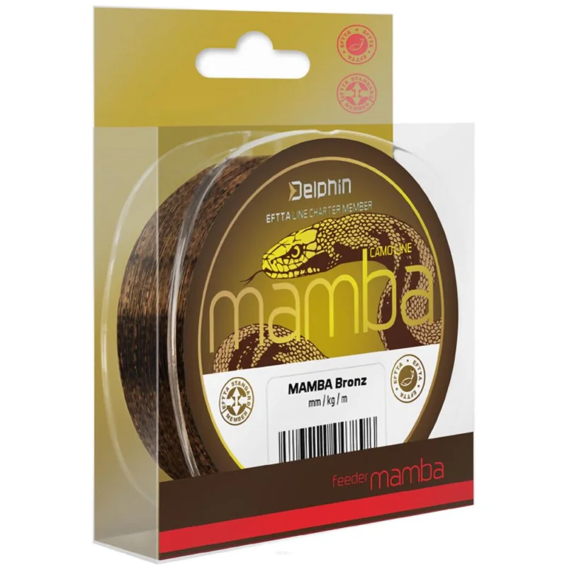 Żyłka Delphin MAMBA Feeder / Bronz 0,26mm 300m Ekspresowa dostawa