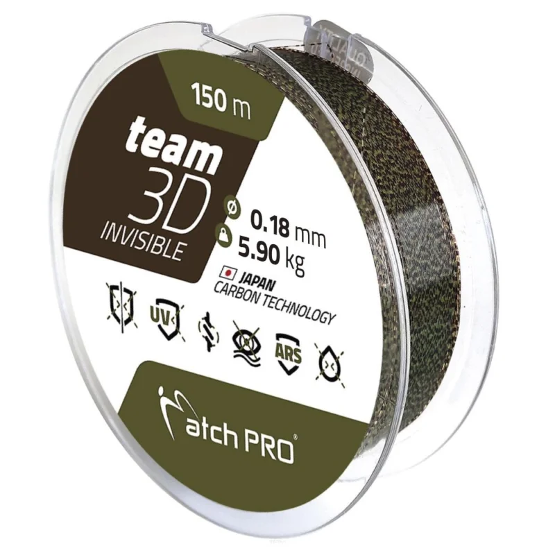 Okazja Żyłka MatchPro Team 3D Invisible 0.23mm 150m/7.70kg