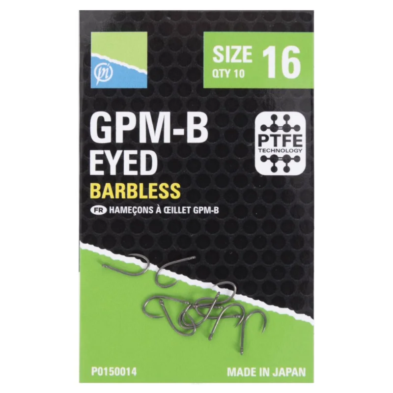 Haczyki Preston GPM-B Barbless Eyed - 12 Hit sprzedaży