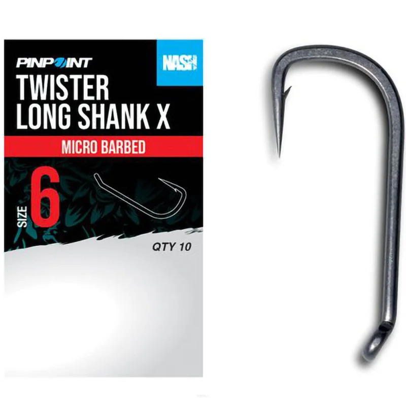 Do wyczerpania zapasów Haczyki Nash Twister Long Shank X Barbed - 6