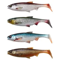 Obniżka ceny Zestaw przynęt gumowych Savage Gear 3D River Roach Clear Water MIX( 4szt.)