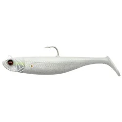 Bestseller Przynęta gumowa Savage Gear Minnow Sinking, White Pearl Silver