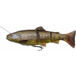 Bezpieczne zakupy Przynęta Savage Gear 4D Line Thru Trout, Brown Trout UV Belly