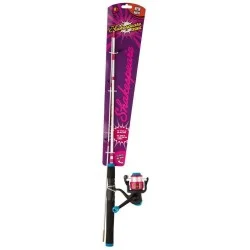 Nowy Zestaw wędka + kołowrotek Shakespeare Cosmic Spinning Combo - 1,40m 12-38g, Pink
