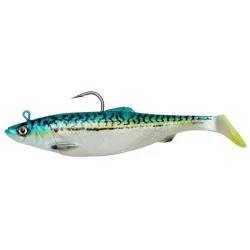 Wyjątkowa oferta Przynęta gumowa + zapasowy ogon Savage Gear 4D Herring Big Shad 22cm/200g, Green Mackerel