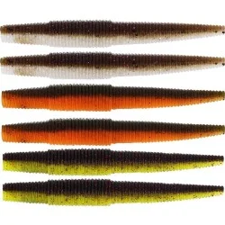 Zestaw przynęt gumowych Westin Ned Worm Dark Water Mix 9 cm (6szt.) Okazja