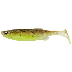 Nie przegap Przynęta gumowa Savage Gear Fat Minnow T-Tail, Green Pearl Yellow