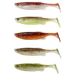 Zestaw przynęt gumowych Savage Gear Fat Minnow T-Tail Clearwater Mix (5szt.) Dostępne od ręki