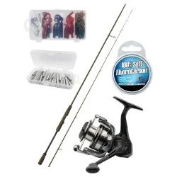 Zestaw wędka + kołowrotek + akcesoria Savage Gear Perch Academy Kit 3 - The Jig 'N' Drop Kit - 2,33m 5-18g Niska cena