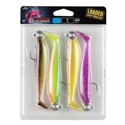 Promocja Zestaw przynęt gumowych Fox Rage Zander Pro Shad Mixed UV Colour Pack Loaded rozm.4/0, 12g/12cm (4szt.)