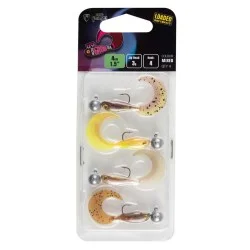 Wysoka jakość Zestaw przynęt gumowych Fox Rage Micro Grub Tail Mixed UV Colour rozm.4, 3g/4cm (4szt.)