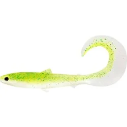 Łatwy zwrot Przynęta gumowa Westin BullTeez Curltail, Sparkling Chartreuse