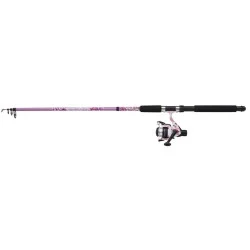 Obniżka ceny Zestaw wędka + kołowrotek Mitchell Tanager Pink Camo II Tele Spin Combo - 2,10m 7-20g